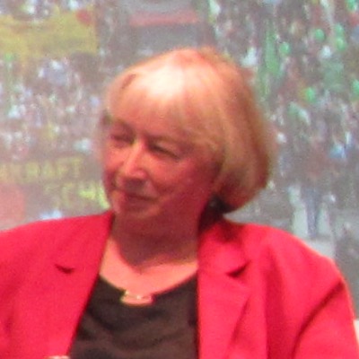 Ursula Sladek, 2012. Archival portrait cropped by the source uploader from an event photograph.